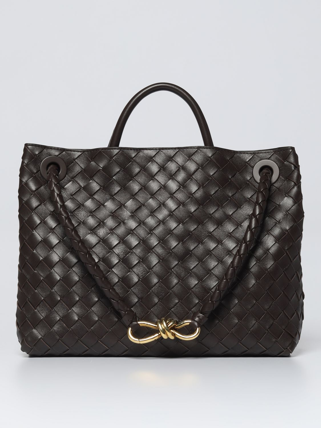 BOTTEGA VENETA: shoulder bag for woman - Dark | Bottega Veneta shoulder ...