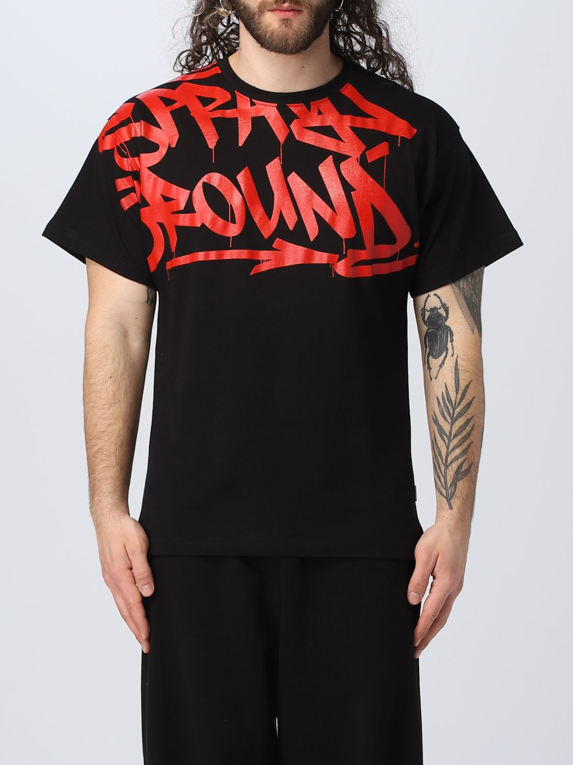 SPRAYGROUND: t-shirt for man - Black | Sprayground t-shirt SP314 online ...