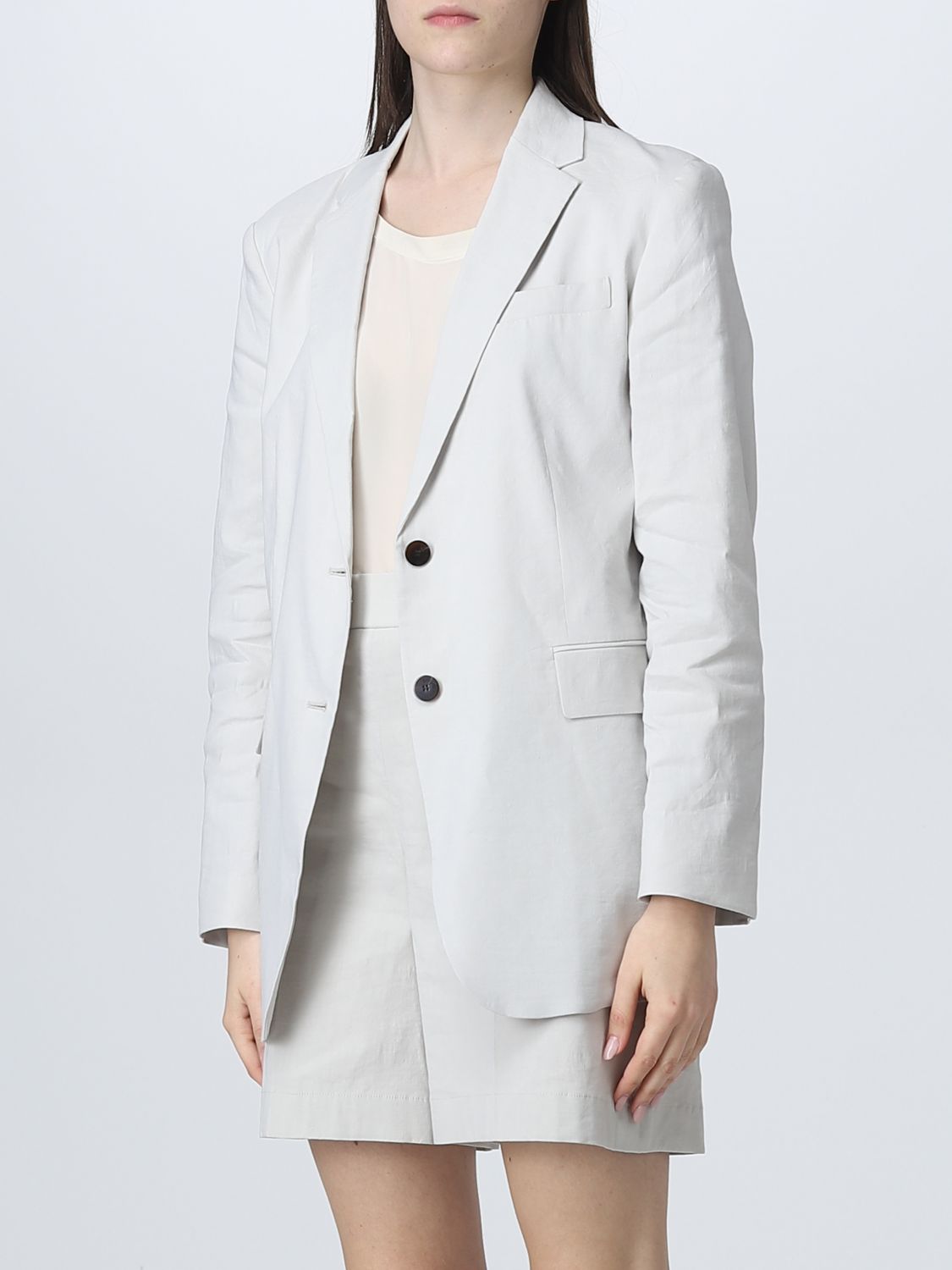 Blazer Theory: Blazer Theory femme sable 4