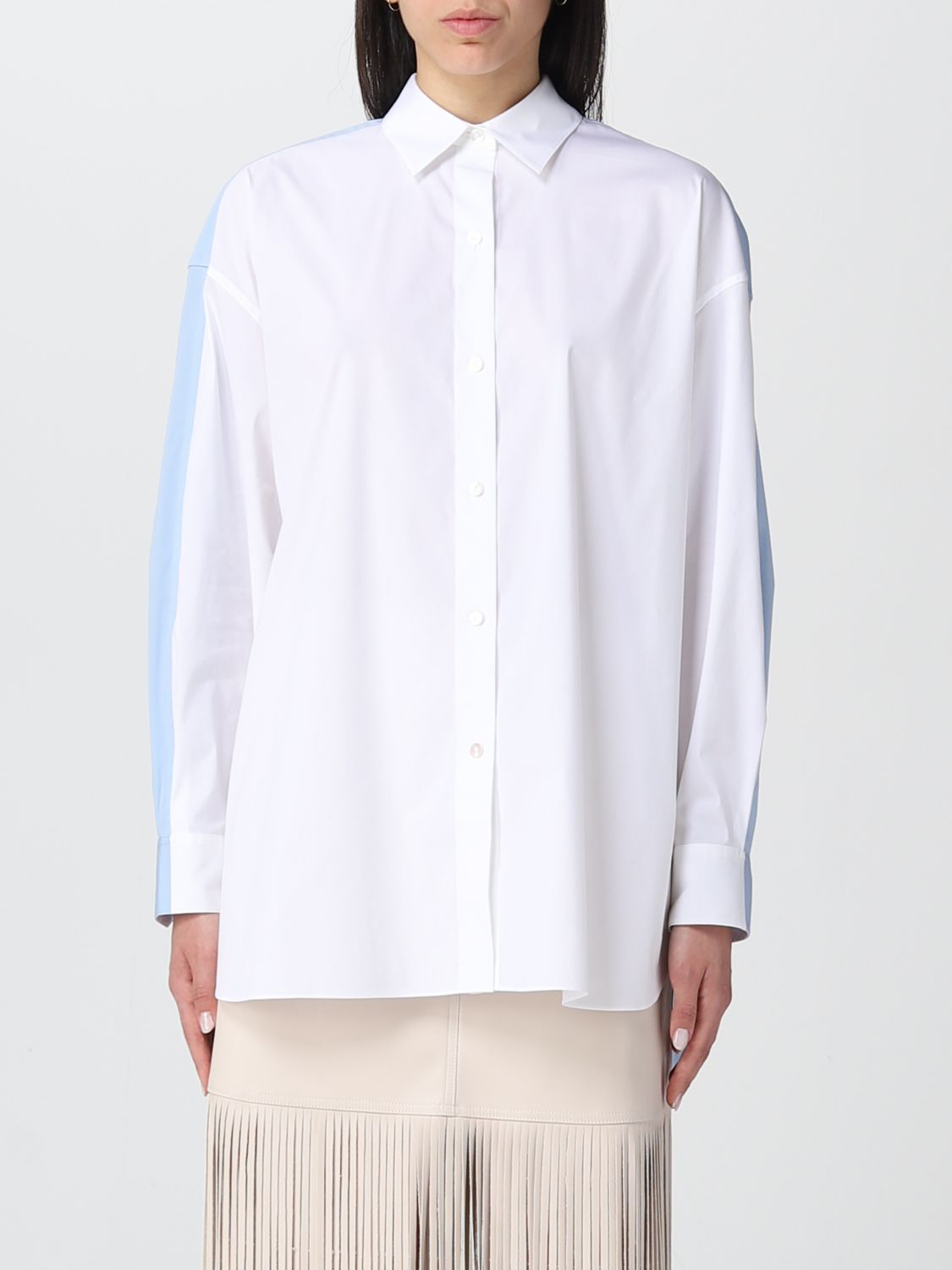 Theory Shirt  Woman Color Gnawed Blue