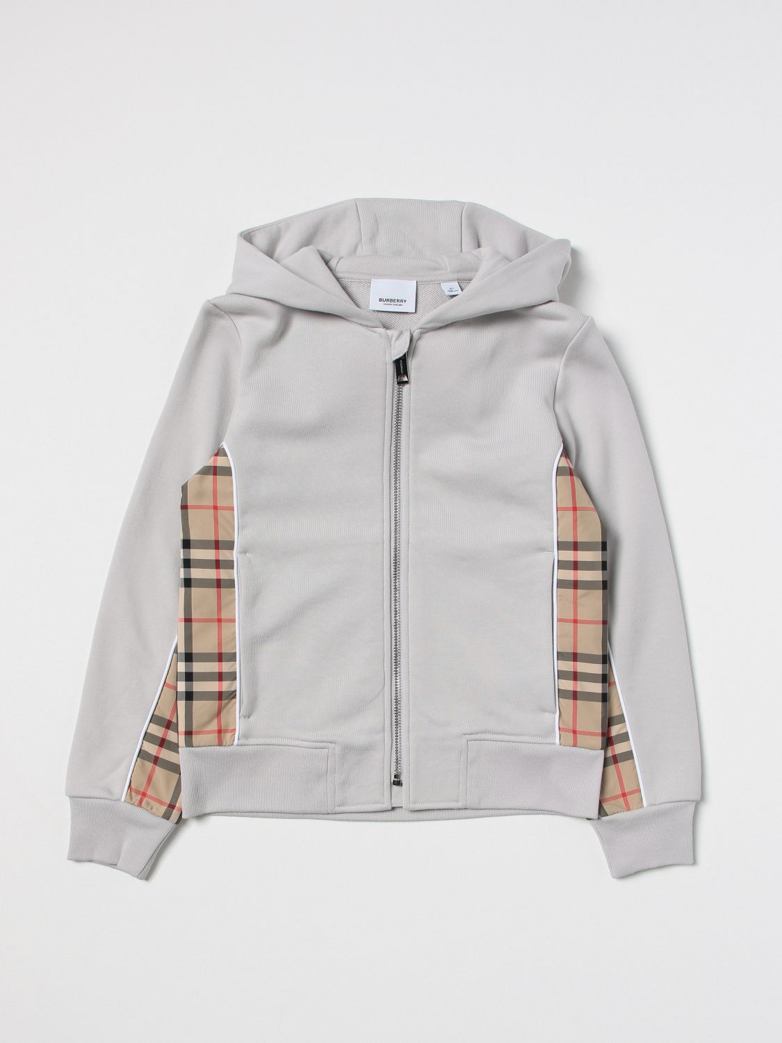 analysere beholder derefter BURBERRY: sweater for boys - Grey | Burberry sweater 8065718 online on  GIGLIO.COM