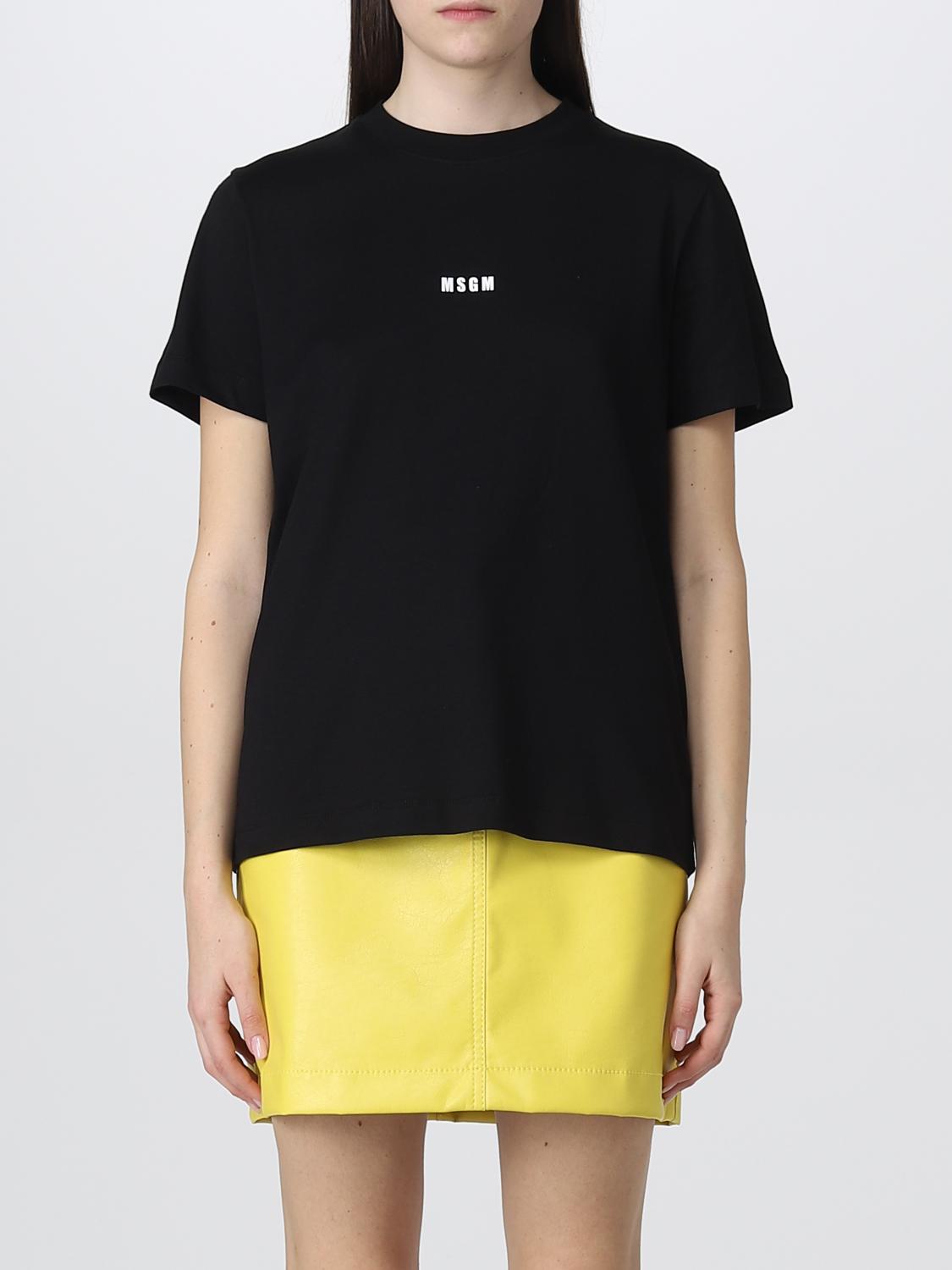 Msgm T-shirt  Woman In Black