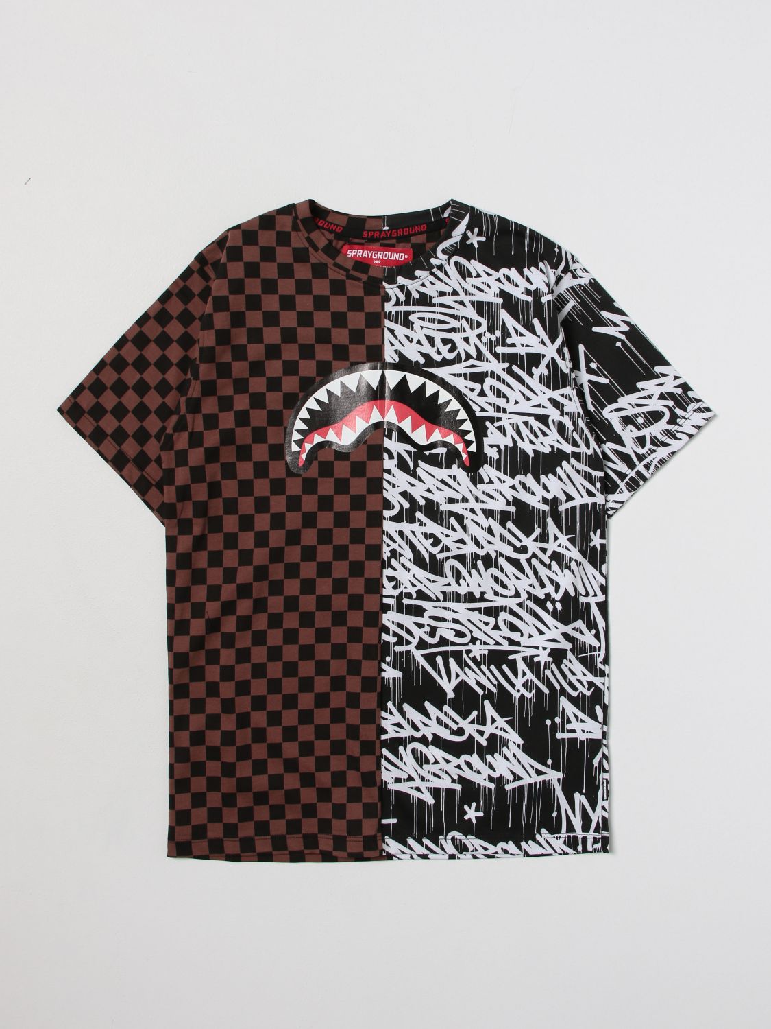 T-shirt Sprayground SPUCCI SPLIT T-SHIRT J Black