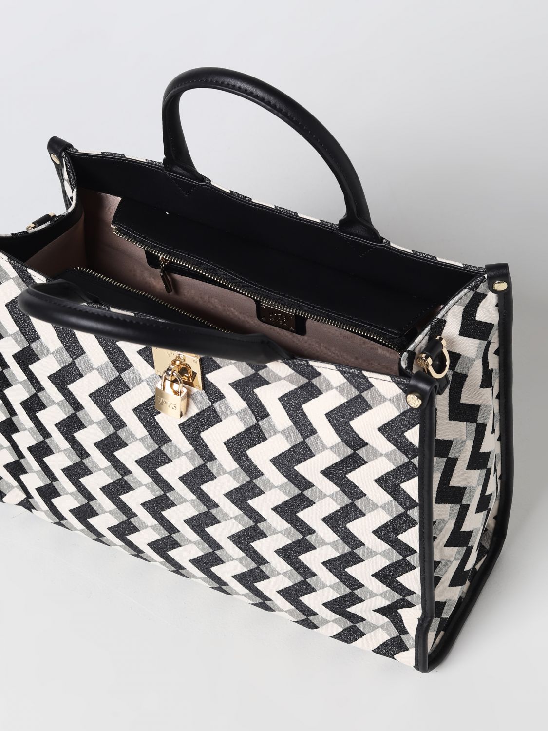 Leather Tote Bag Be Luxe Zebra Guess Luxe