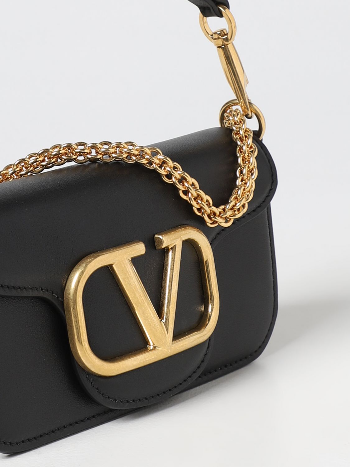 VALENTINO GARAVANI: Locò bag in smooth leather - Black  Valentino Garavani  mini bag 2W0B0K53ZXL online at