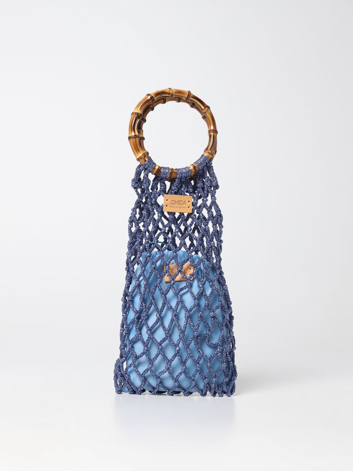 Chica Handbag  Woman Color Gnawed Blue