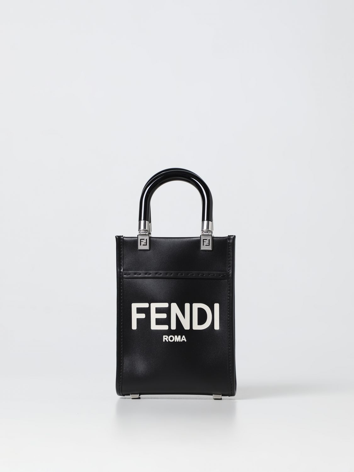 FENDI: By The Way bag in smooth leather - Dove Grey | Fendi mini bag  8BS067ABVL online at