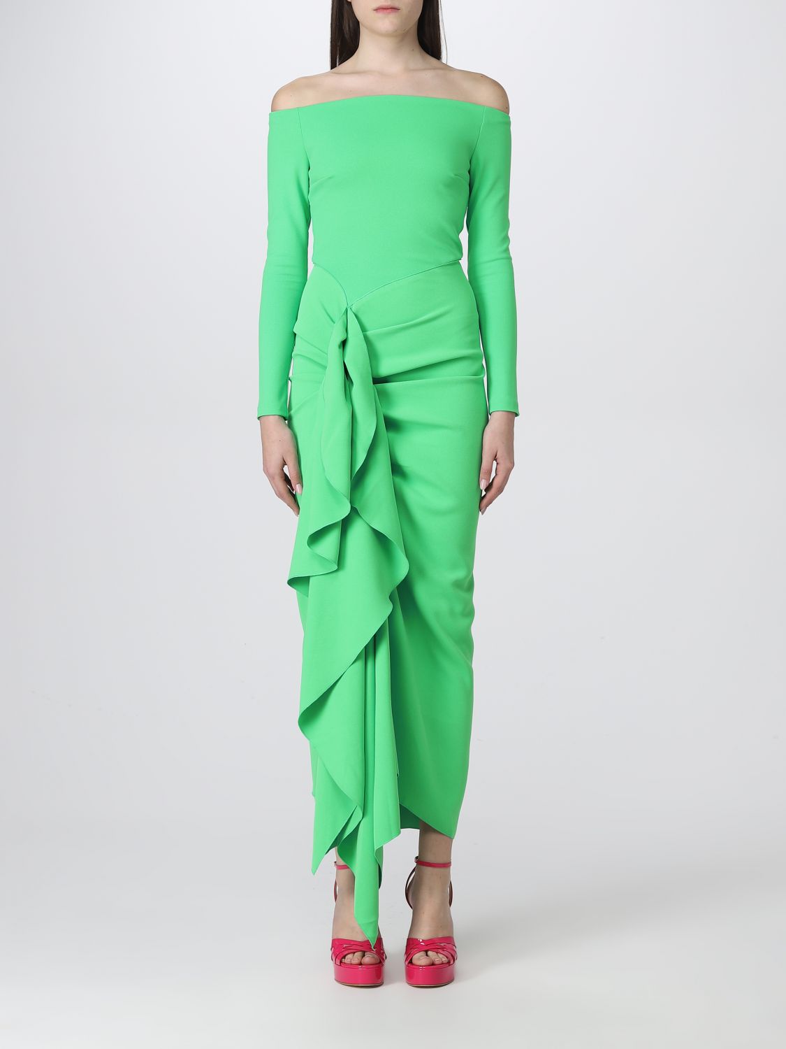 Solace London Dress Woman Color Green | ModeSens