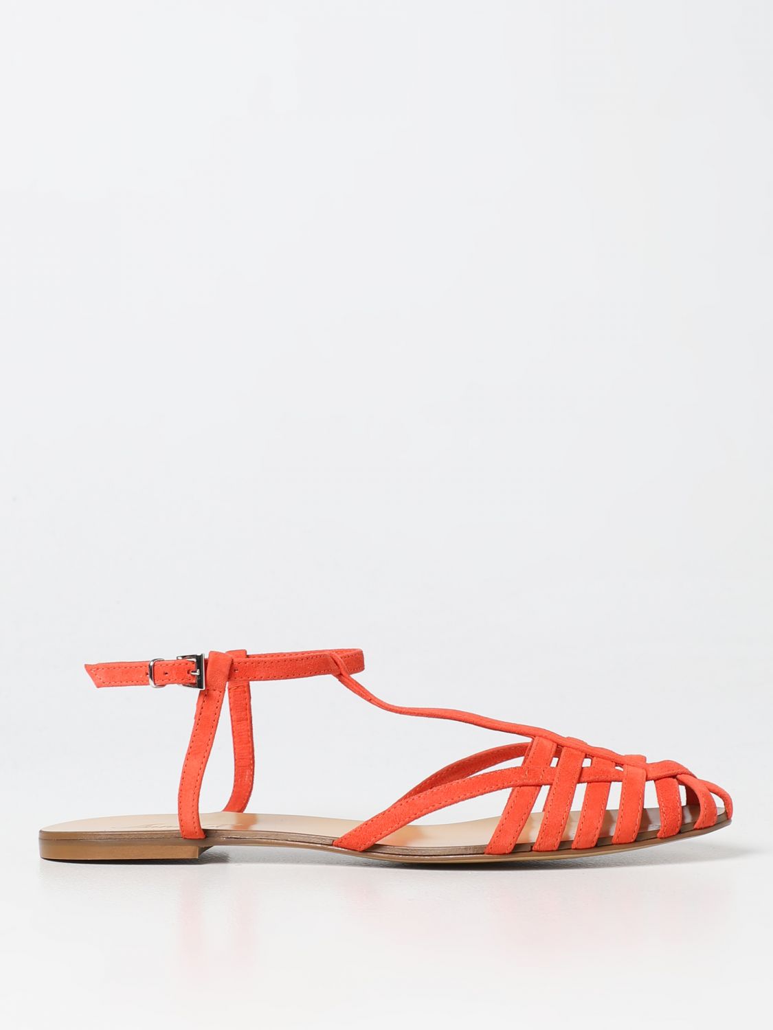 Anna F. Flat Sandals  Woman Color Orange