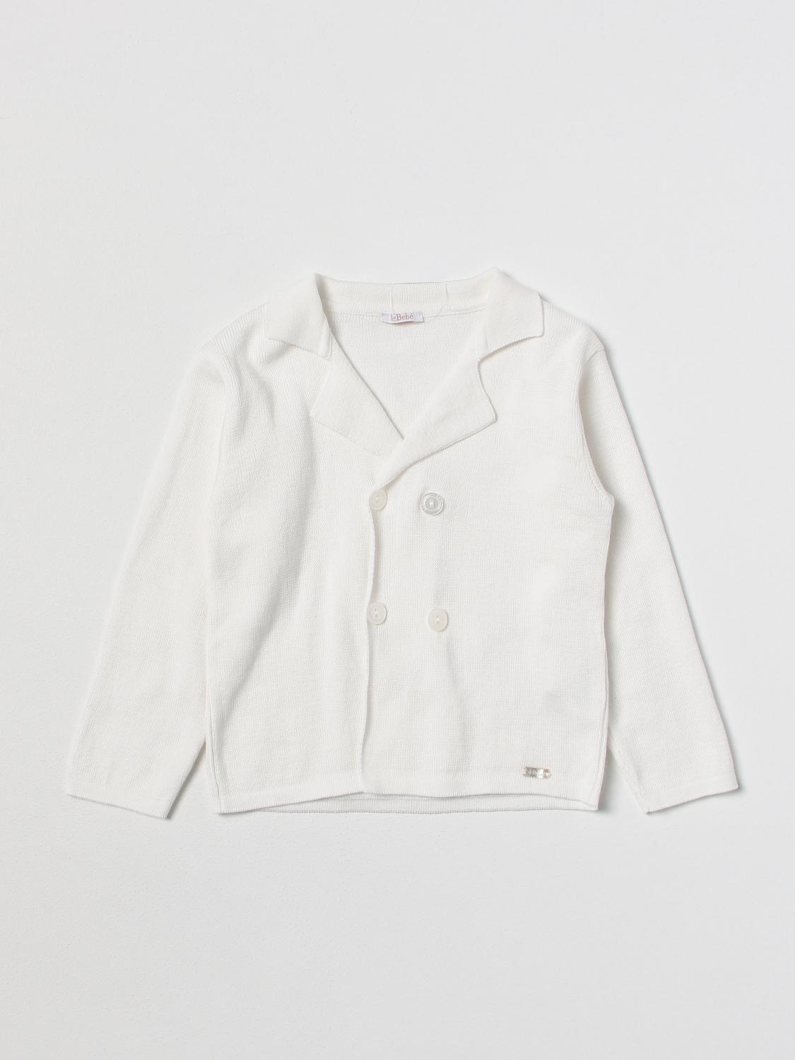 LE BEBE' sweater for baby Yellow Cream Le Bebe' sweater LBB4134