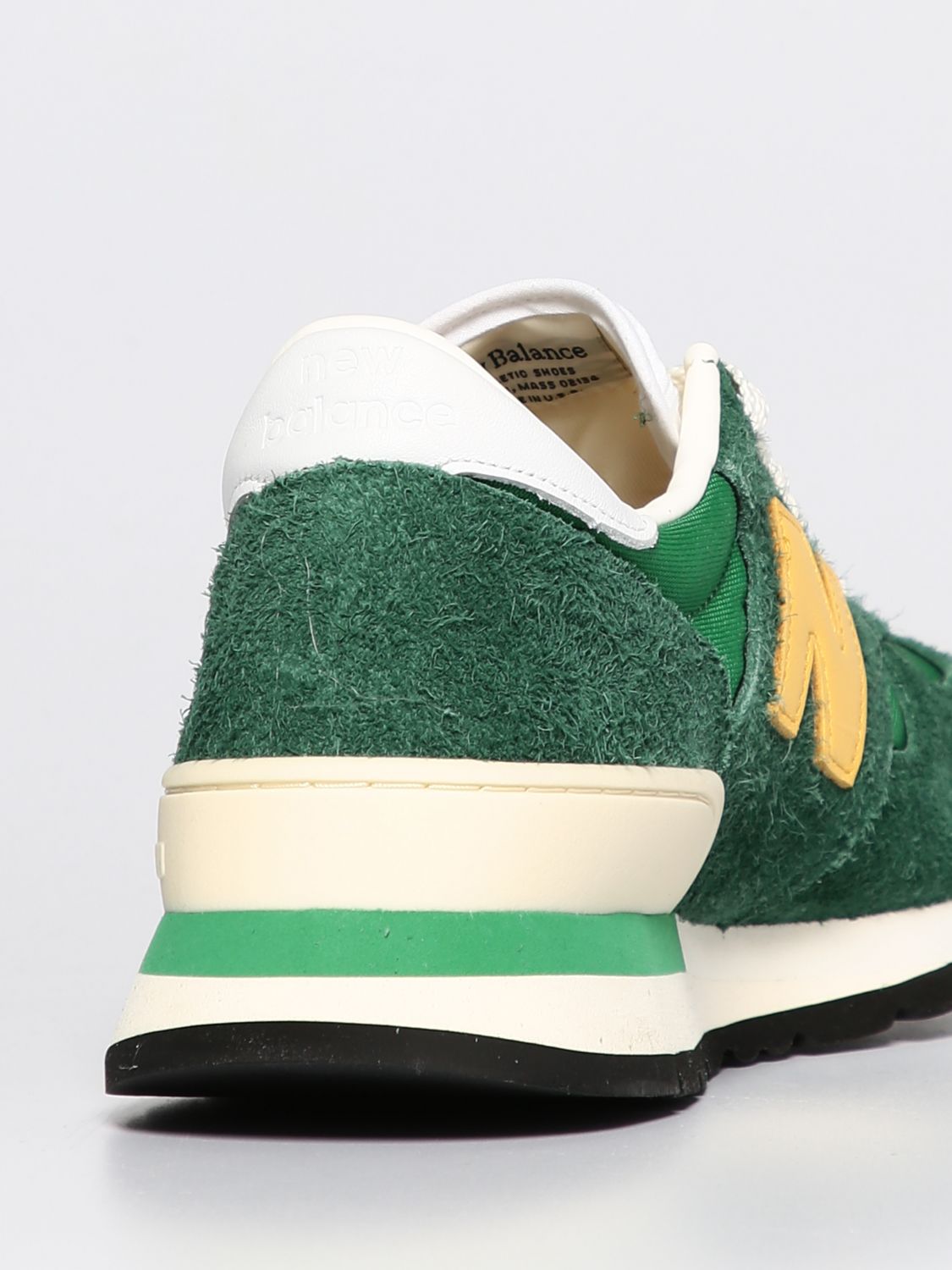 Sneakers New Balance: Sneakers MADE in USA 990 New Balance in suede e mesh verde 3