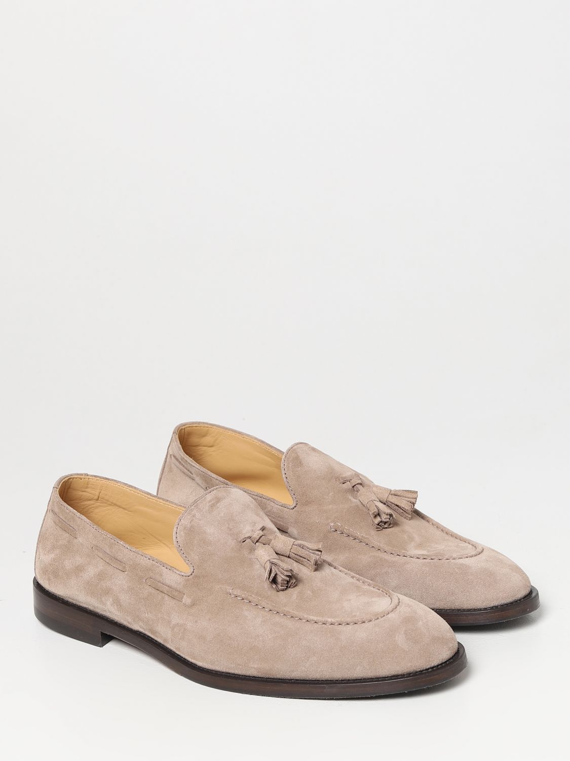 BRUNELLO CUCINELLI: loafers for man - Beige | Brunello Cucinelli ...