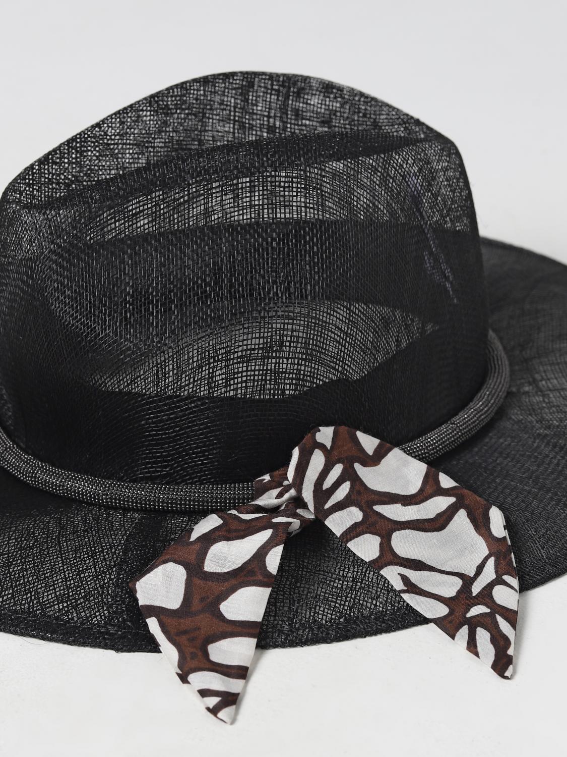 Hut Brunello Cucinelli: Brunello Cucinelli Damen Hut schwarz 3
