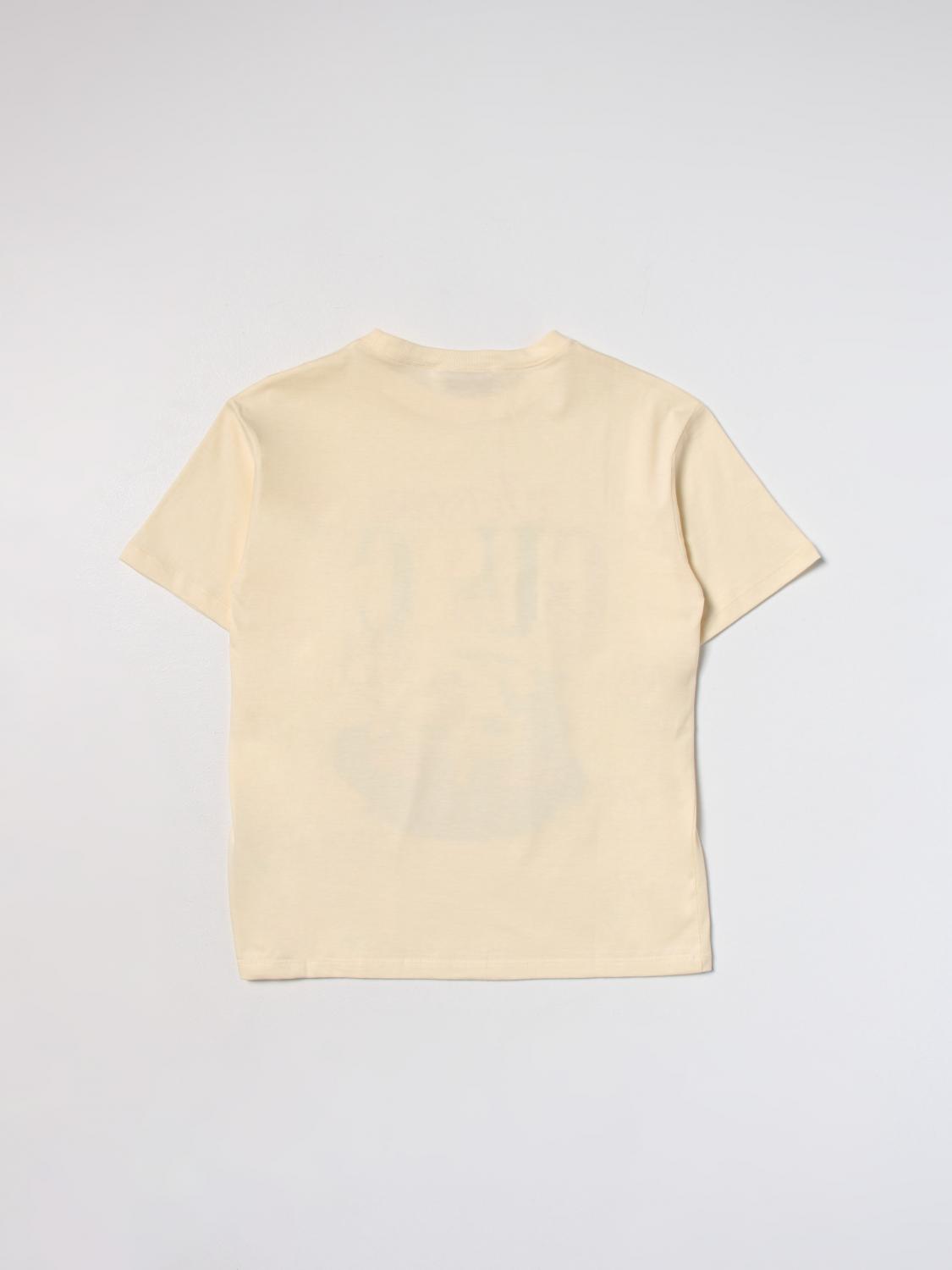 GUCCI：Tシャツ 男の子 - イエロークリーム | GIGLIO.COMオンラインの