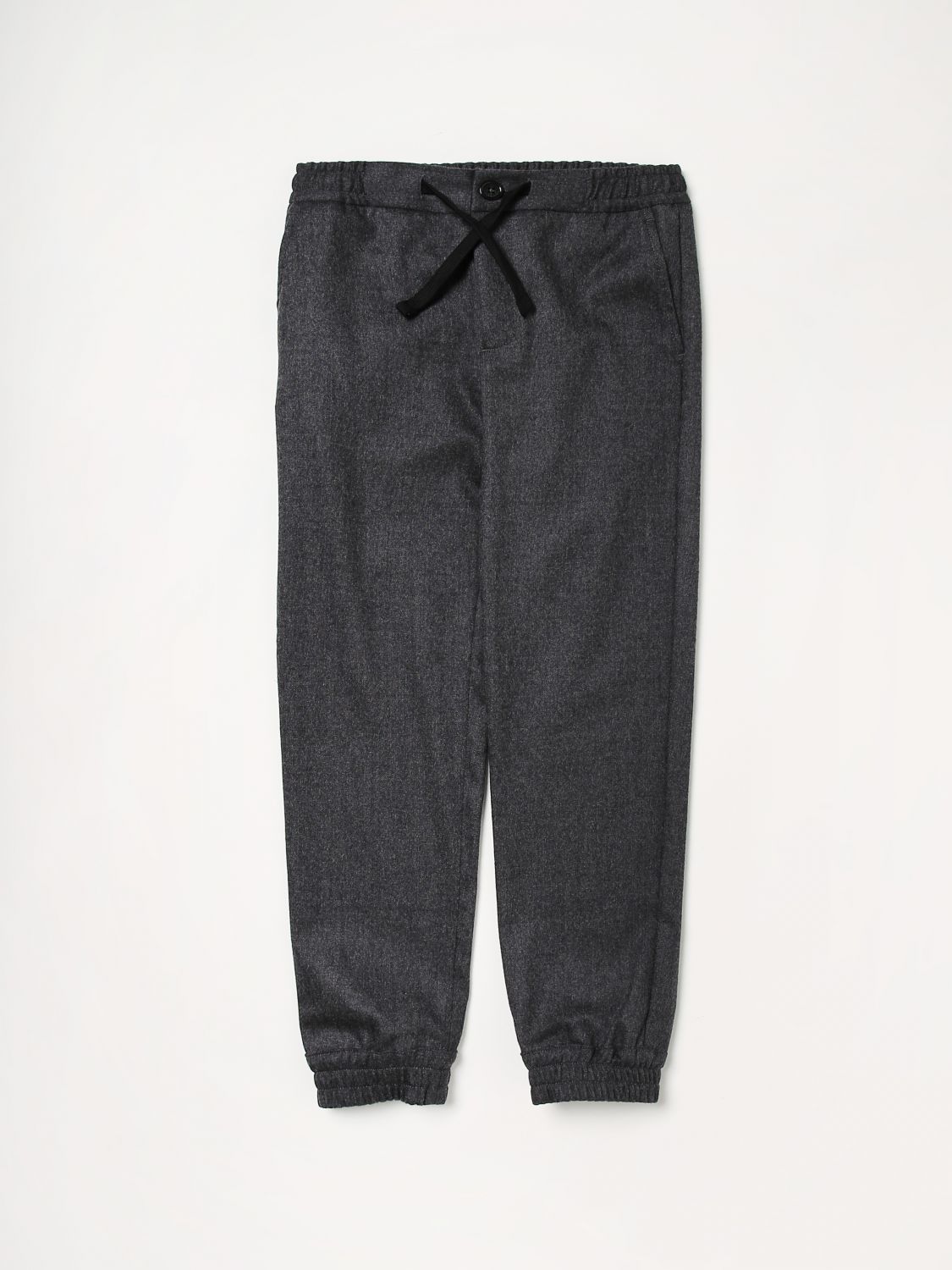 Dolce & Gabbana Kids' Wool Trousers In Grey