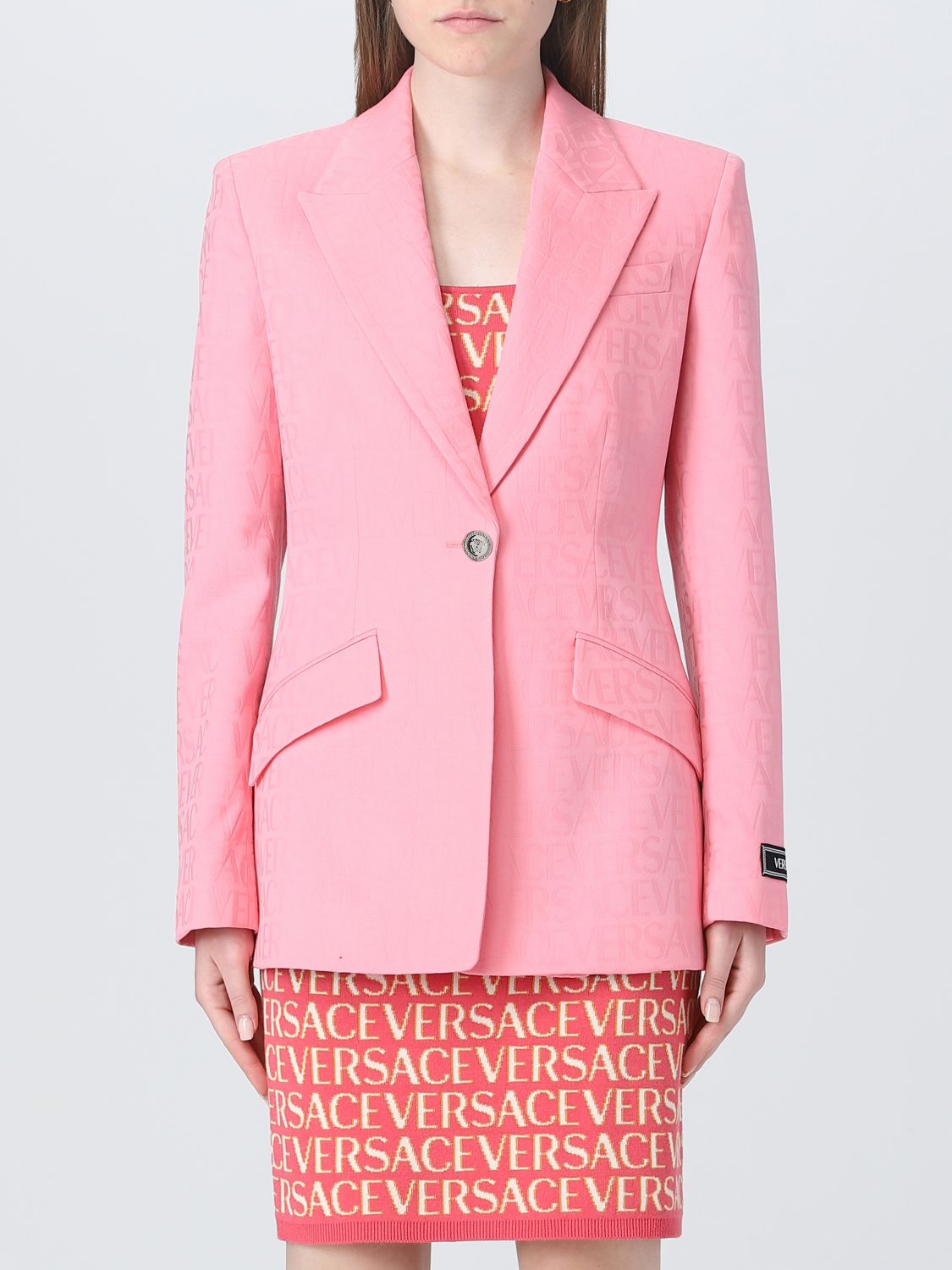 Blazer VERSACE Woman colour Pink