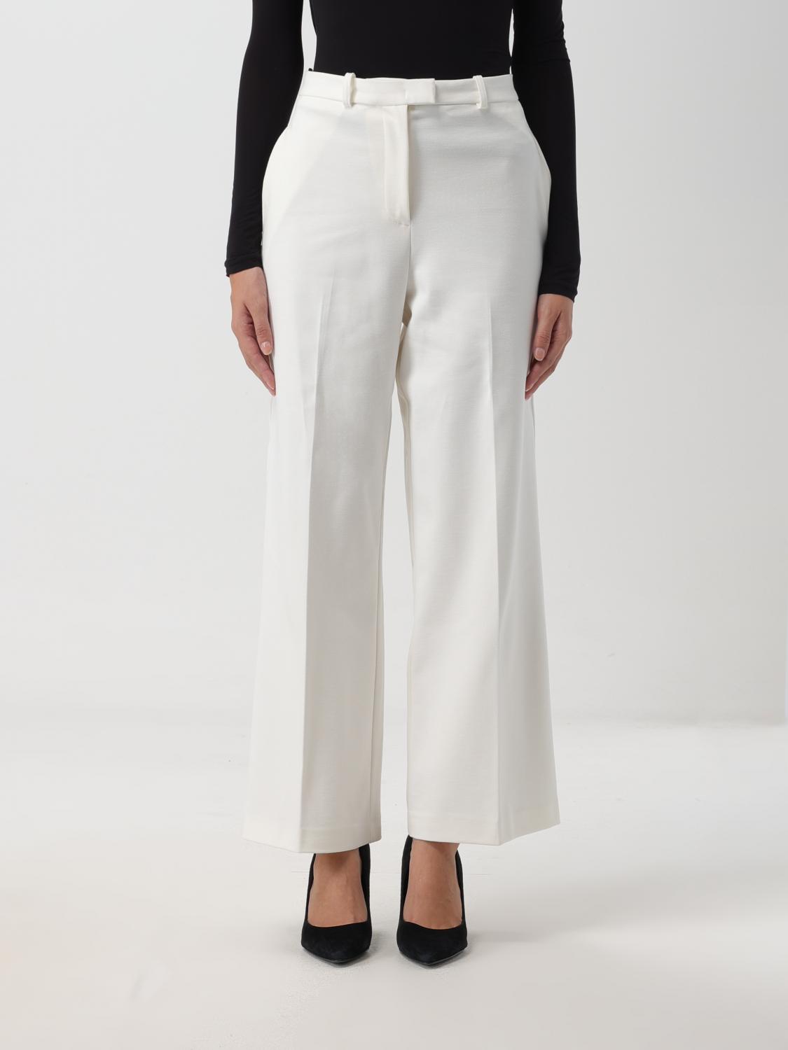 Trousers PINKO Woman colour White