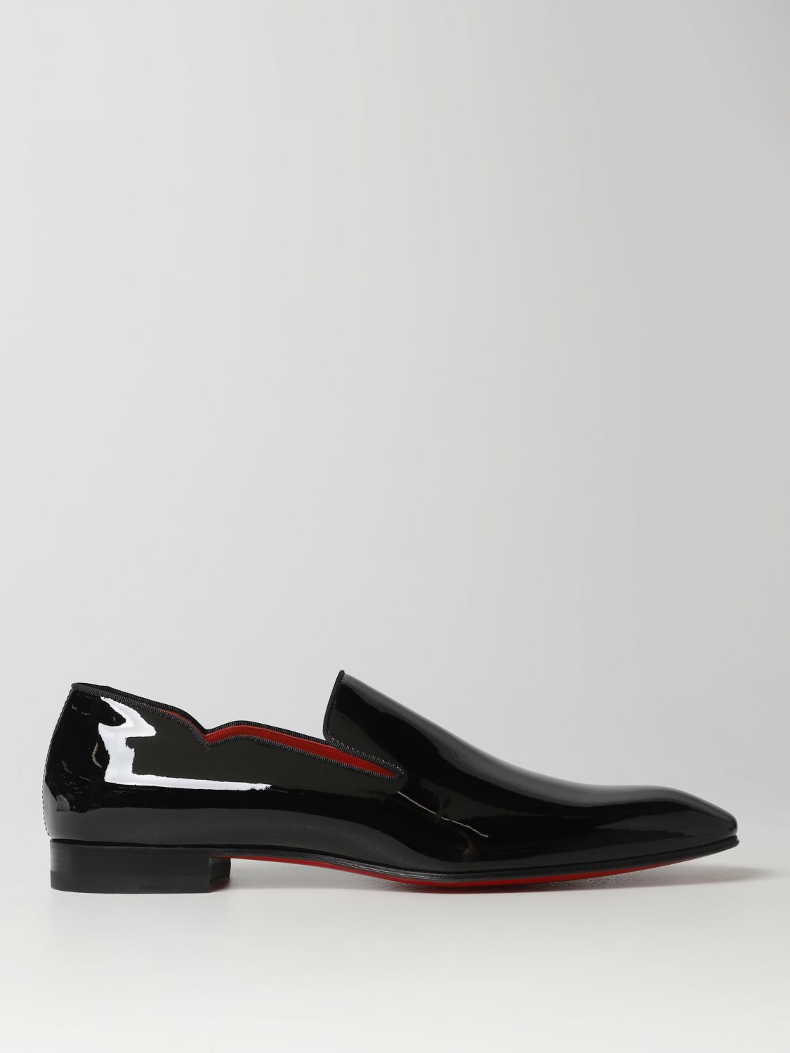 Shop Christian Louboutin Dandy Chick Patent Moccasins In Black