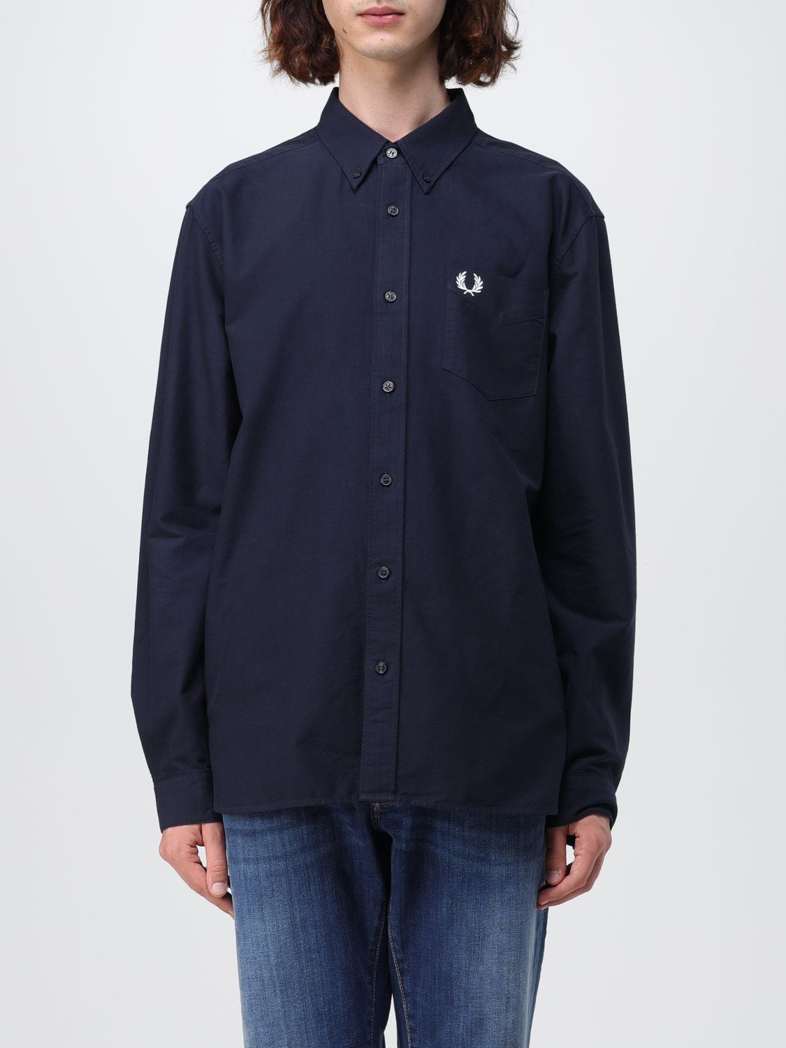 Fred Perry Shirt  Men In Blue