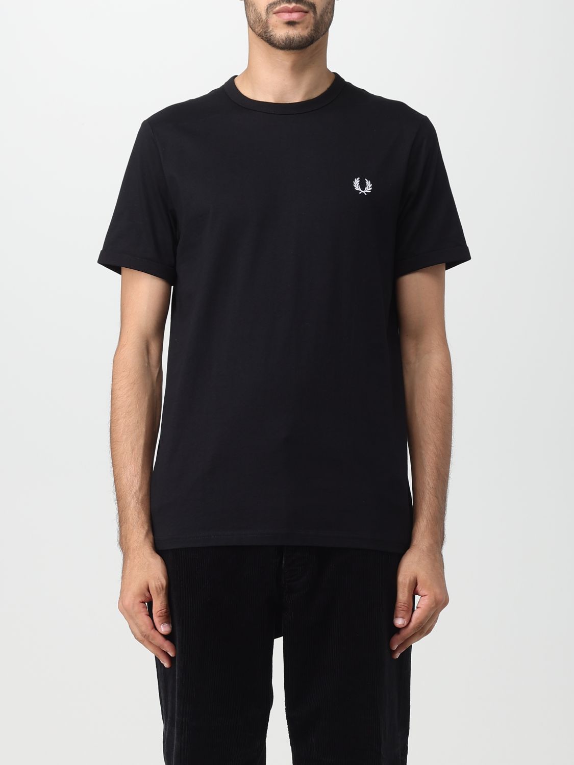 Fred Perry T-shirt  Men Color Black
