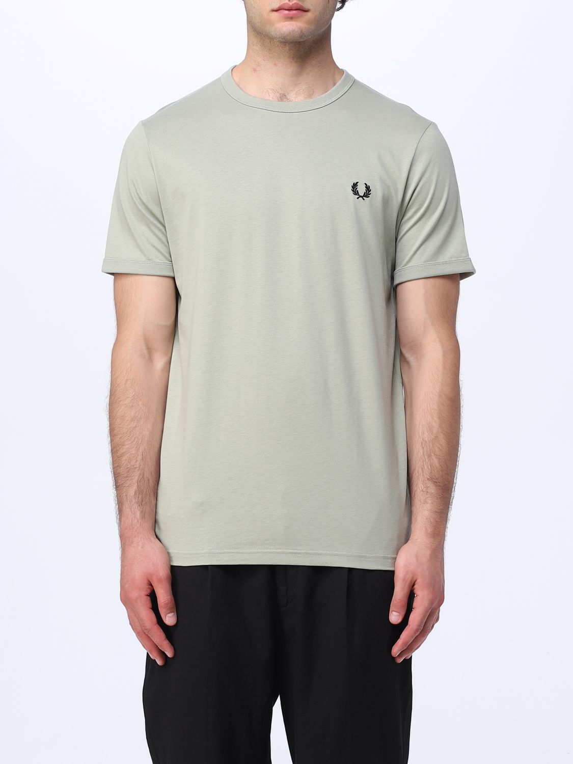Fred Perry T-shirt  Men In Acid Green