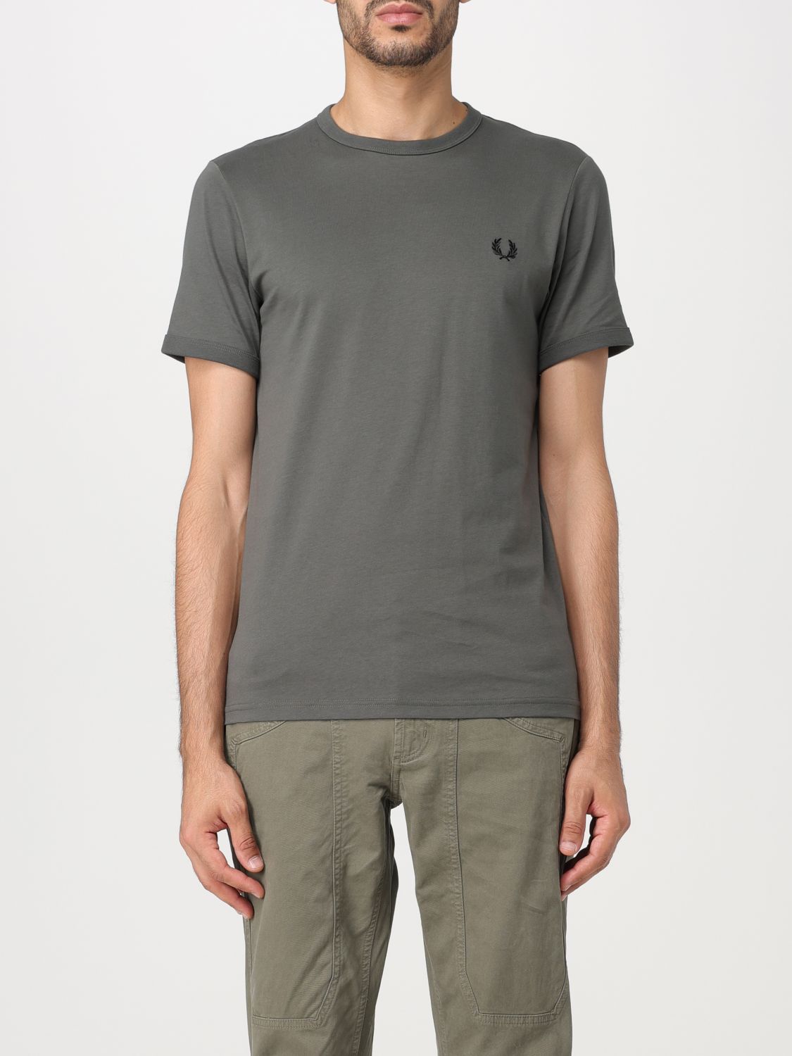 Fred Perry T-shirt  Herren Farbe Olive