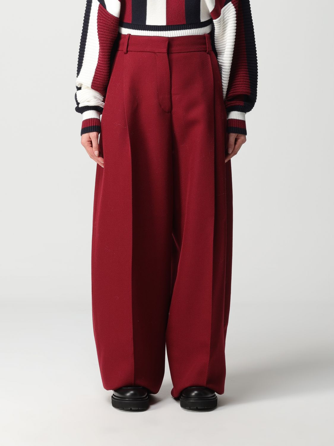 trousers tommy hilfiger collection woman colour red