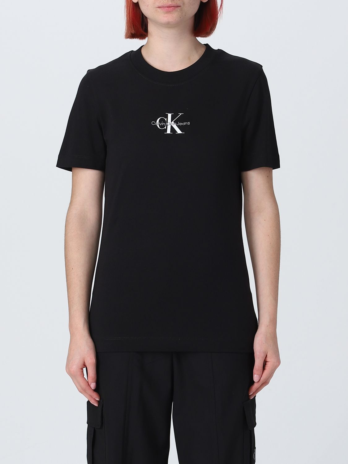 CK JEANS: t-shirt for woman - Black | Ck Jeans t-shirt J20J221426 ...