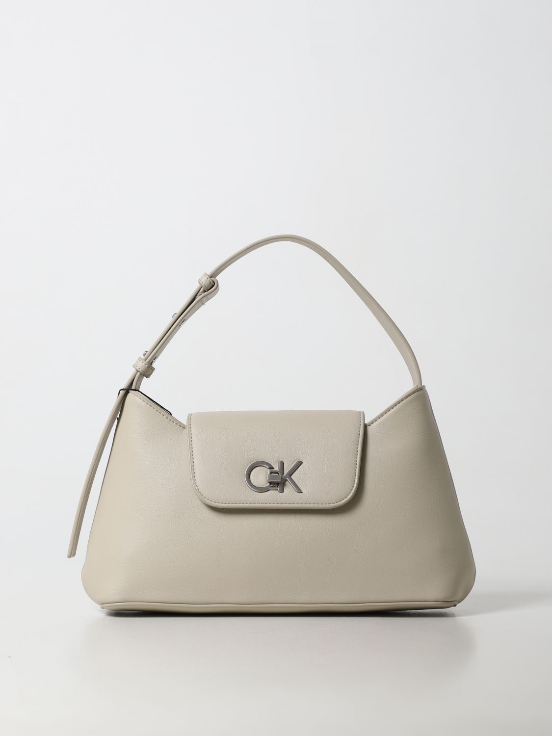 CALVIN KLEIN: shoulder bag for woman - Yellow Cream | Calvin Klein ...