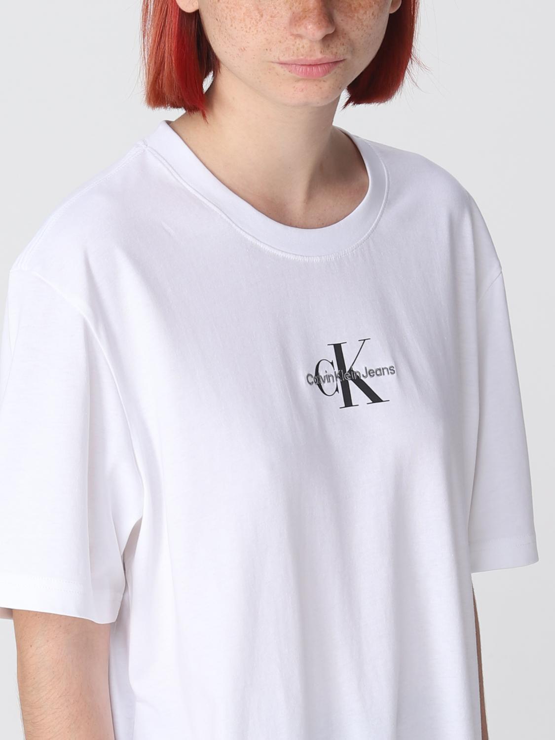 CALVIN KLEIN JEANS tshirt for woman White Calvin Klein Jeans t