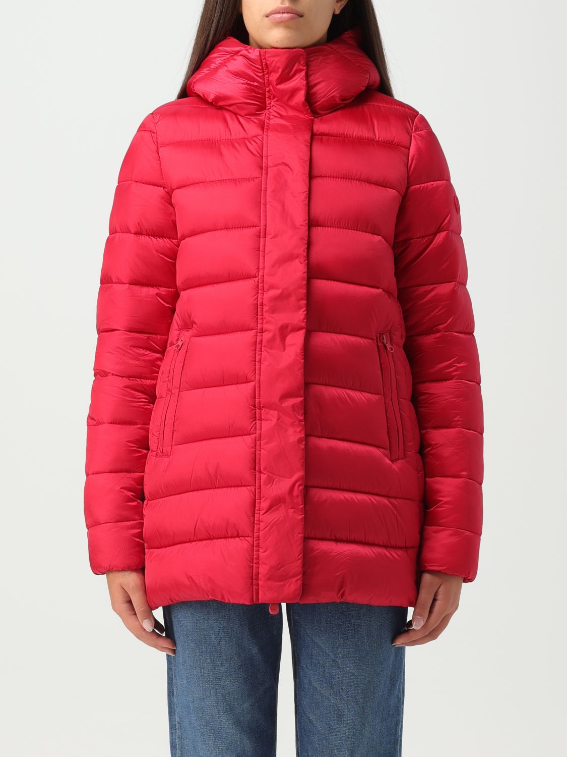 Shop Save The Duck Jacket  Woman Color Red