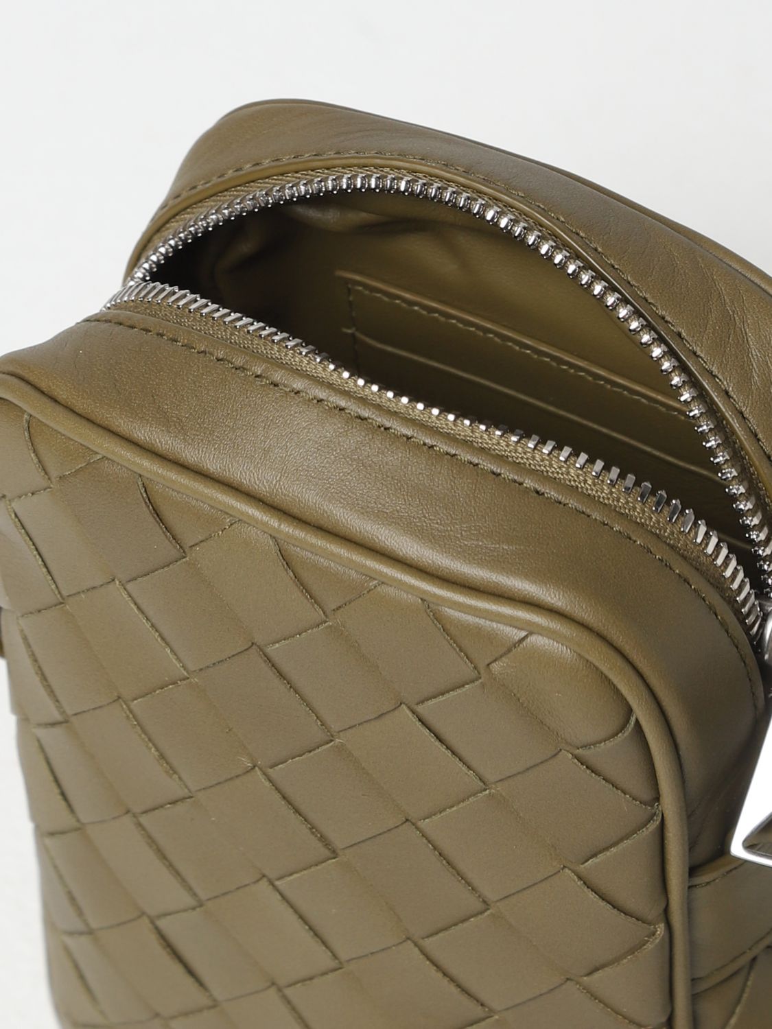Bottega Veneta Men's Borsa Shoulder Bag - Mud Silver One-Size