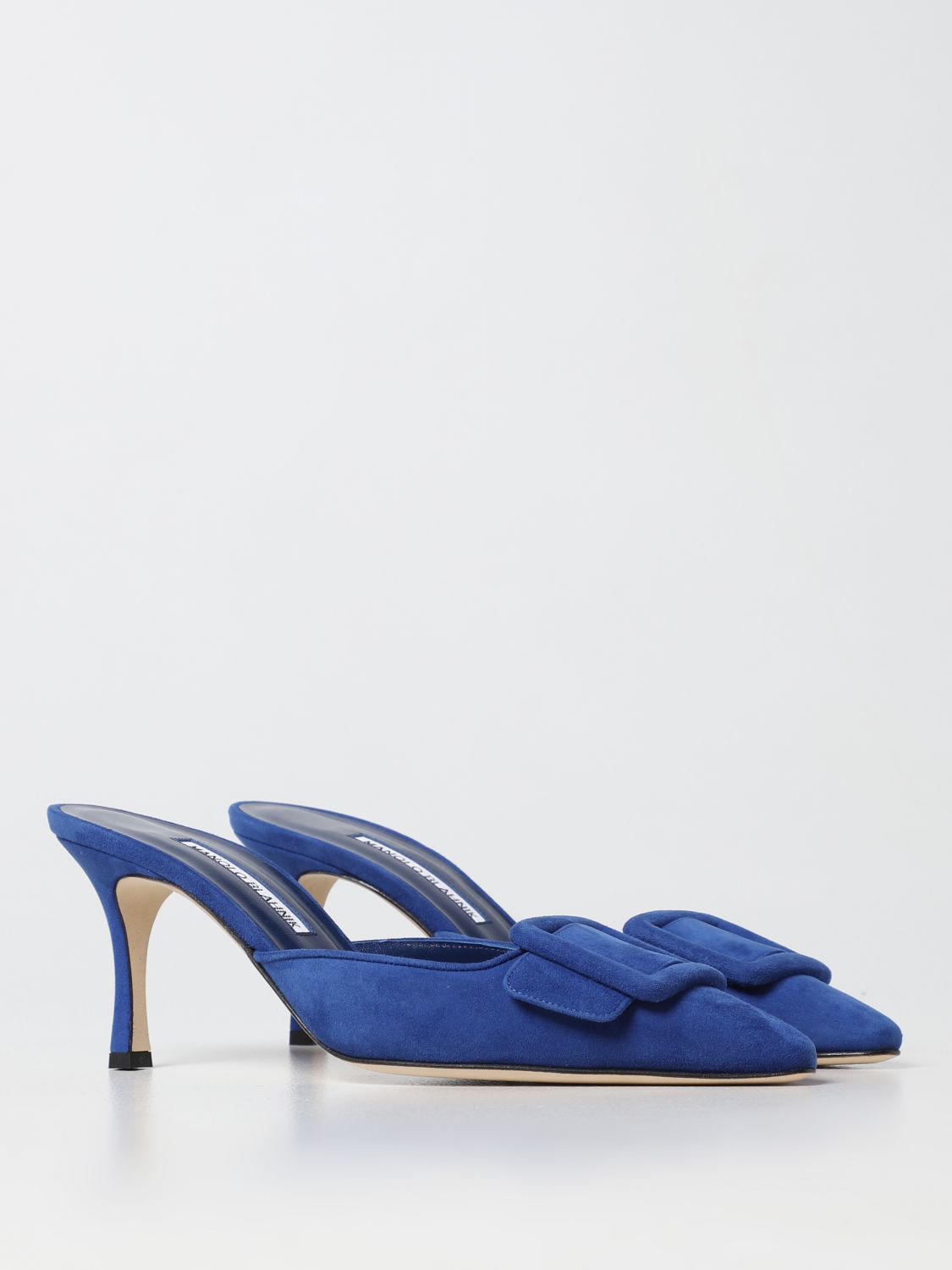 MANOLO BLAHNIK: high heel shoes for woman - Blue | Manolo Blahnik high ...