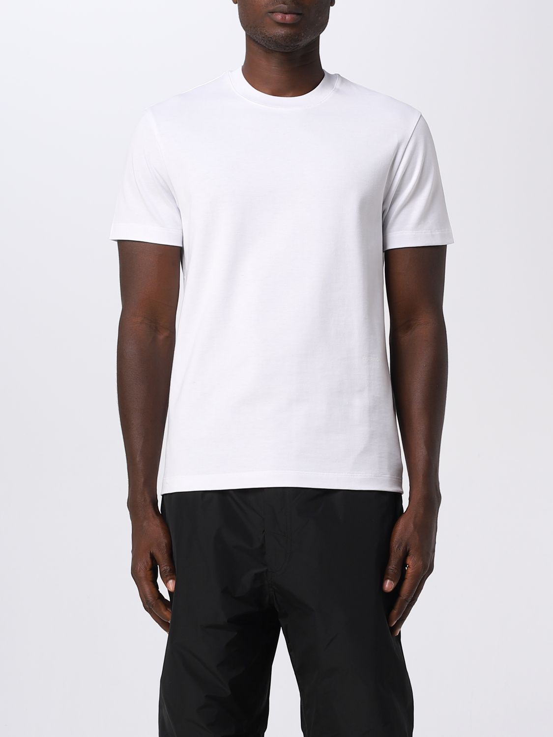 Shop Ferragamo Cotton T-shirt In White