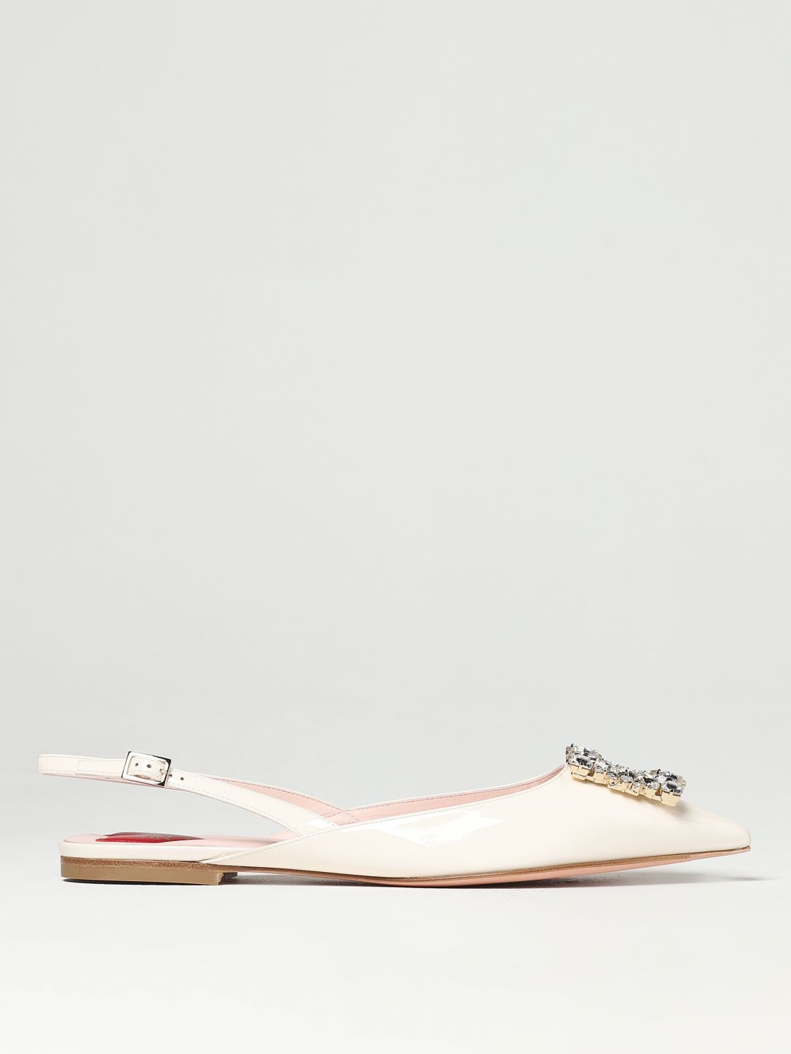 Roger Vivier Flat Shoes  Woman In Yellow Cream