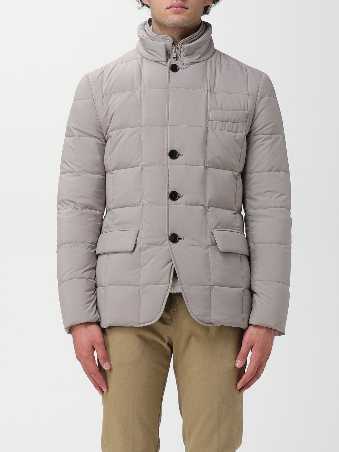 Fay Down Jacket In Neutral