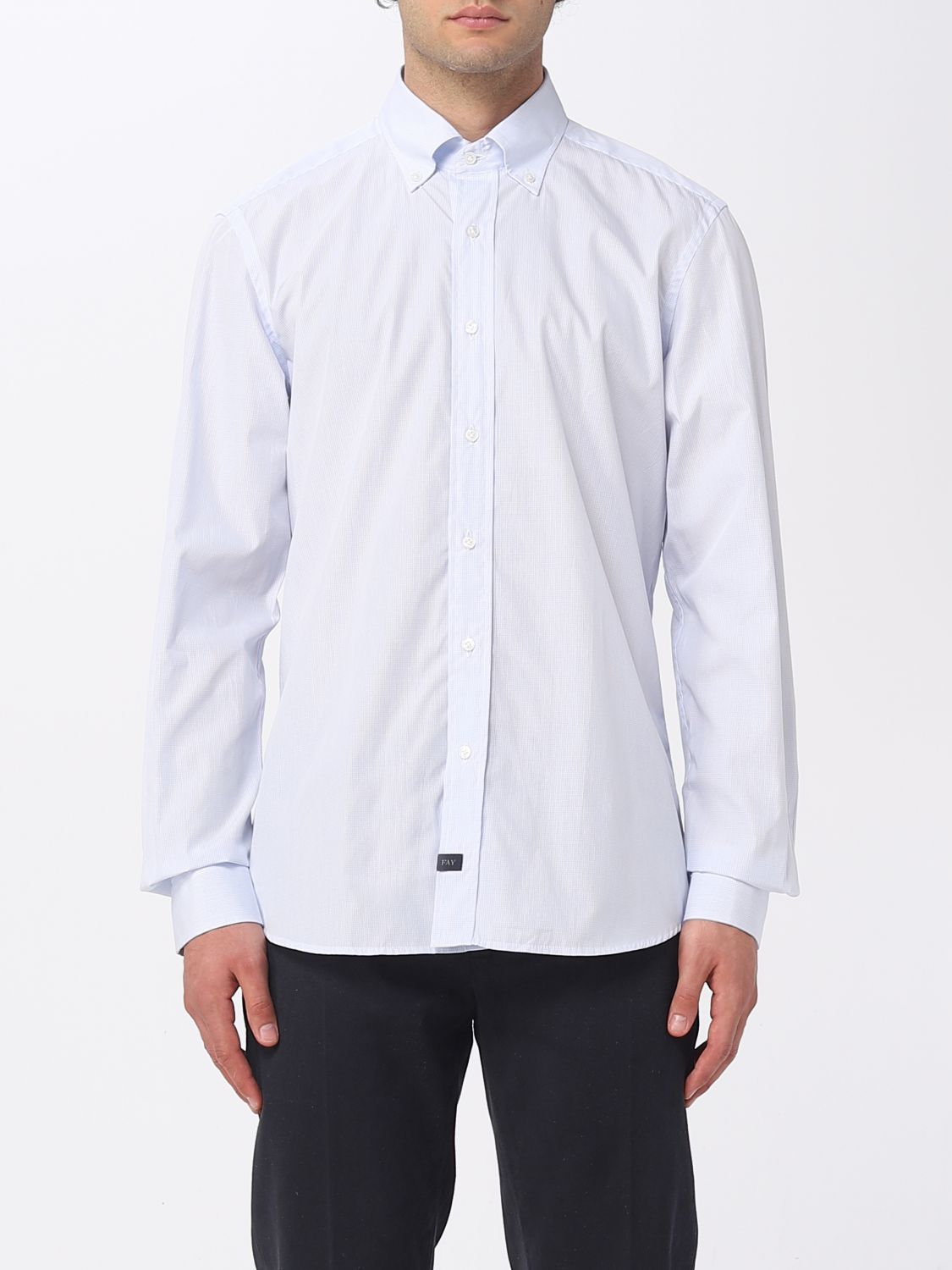 Fay Shirt  Men In Sky Blue