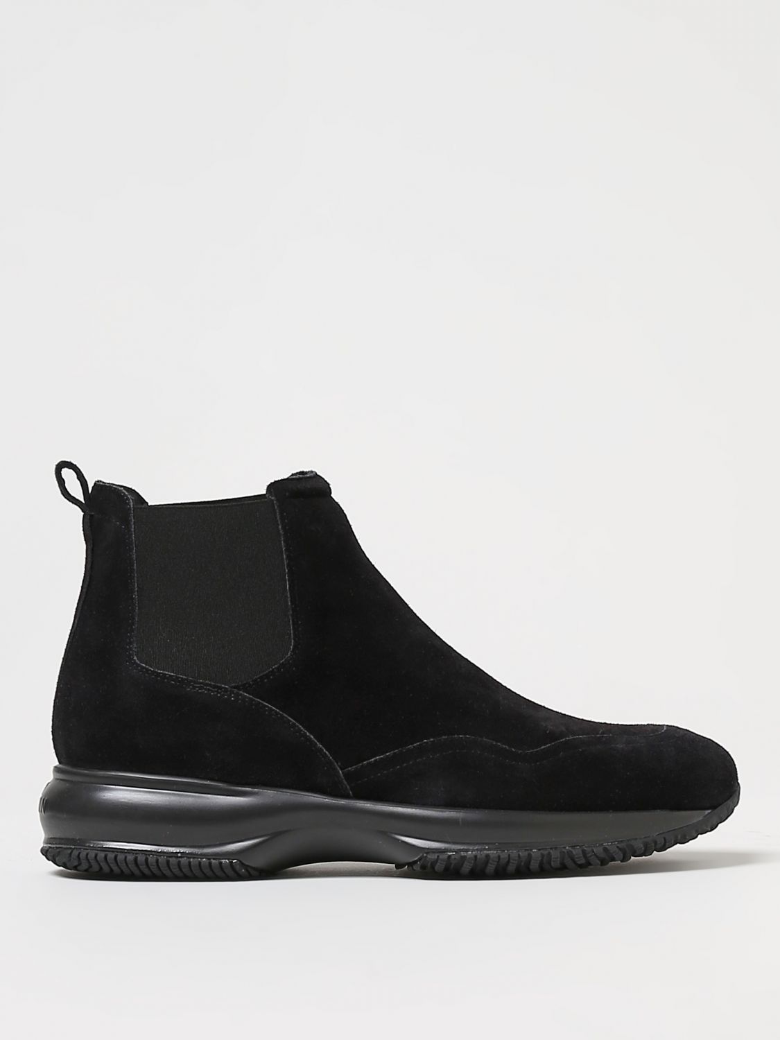 Hogan Flat Ankle Boots  Woman In Black
