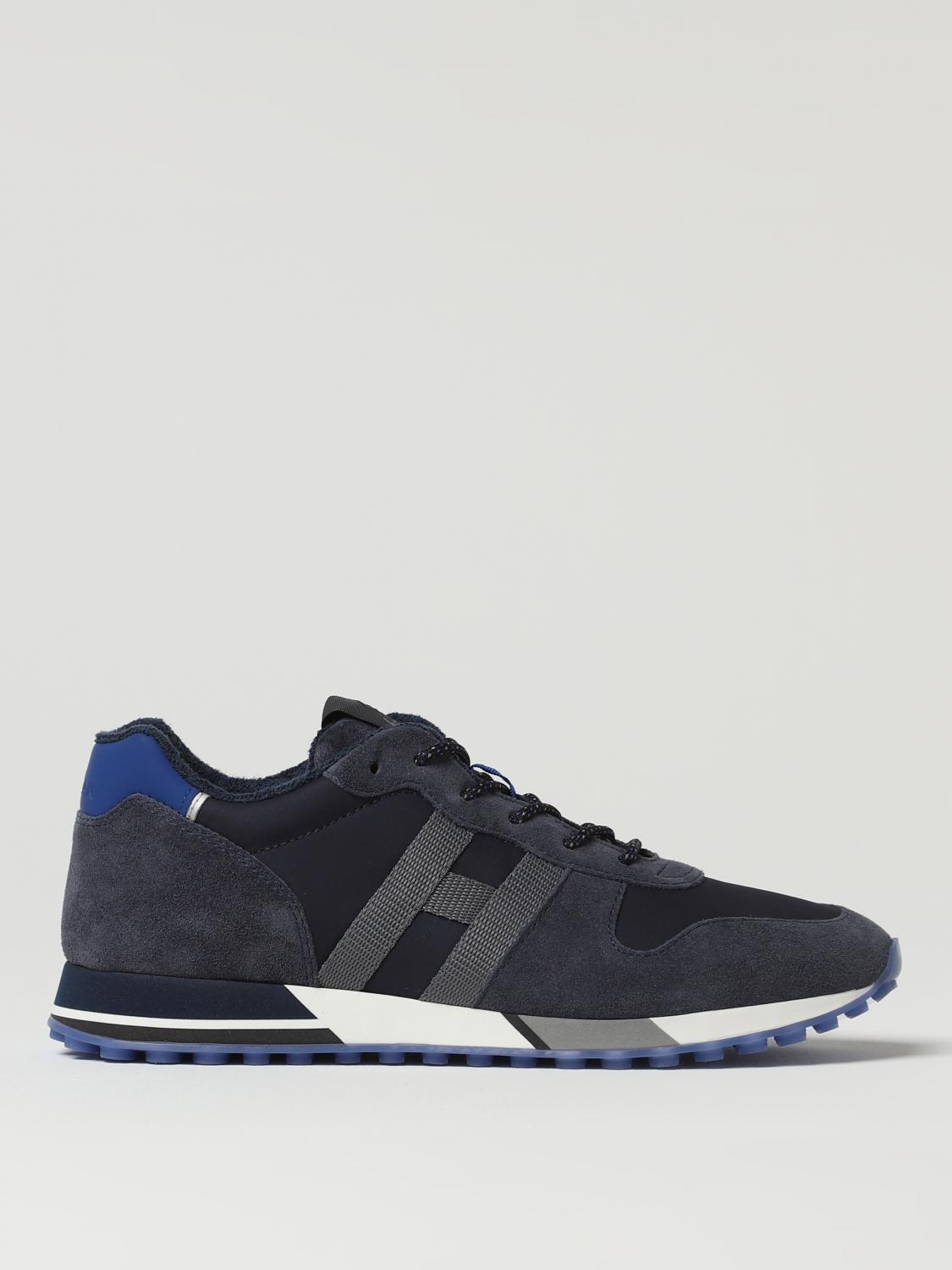 HOGAN H383 sneakers in suede and technical fabric Blue Hogan