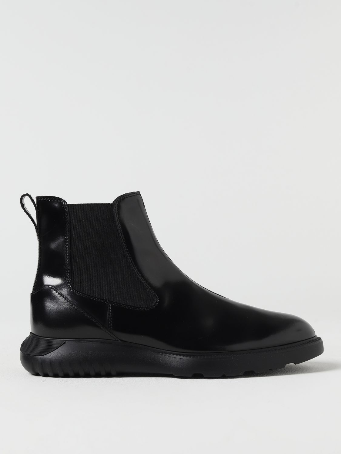 Shop Hogan H600 Ankle Boots In Brushed Leather In Black