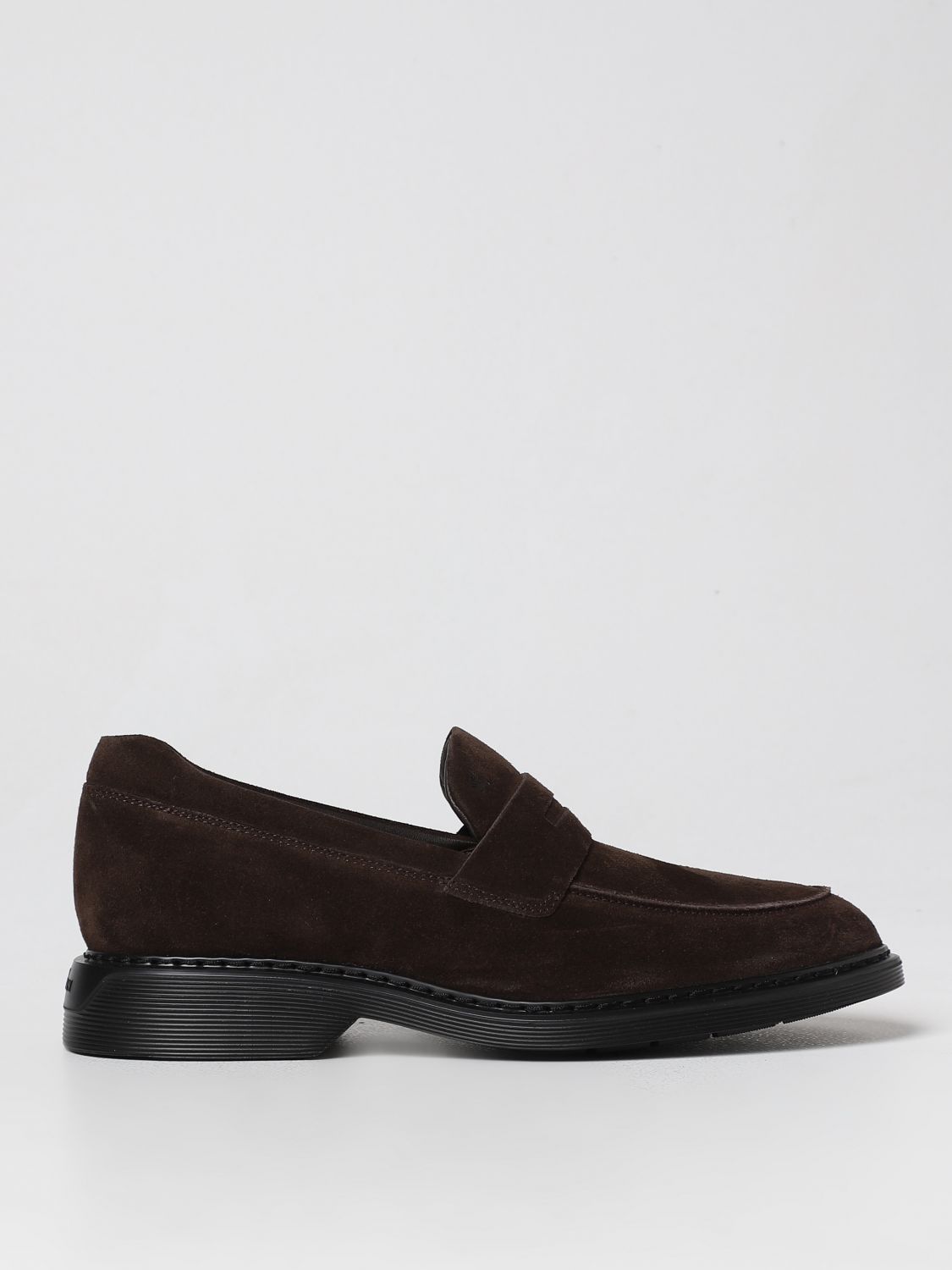 Hogan H576 Moccasins In Suede In Brown