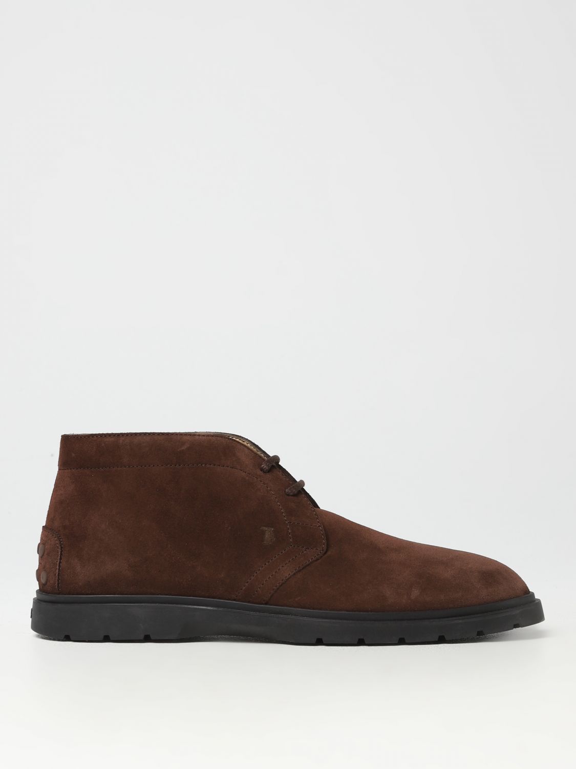 Shop Tod's Suede Ankle Boots In Dark