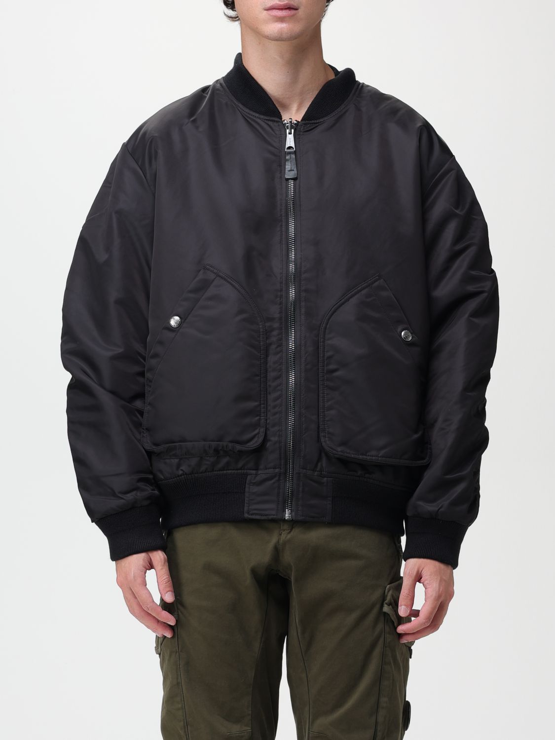 DIESEL: jacket for man - Black  Diesel jacket A062150DGAN online at