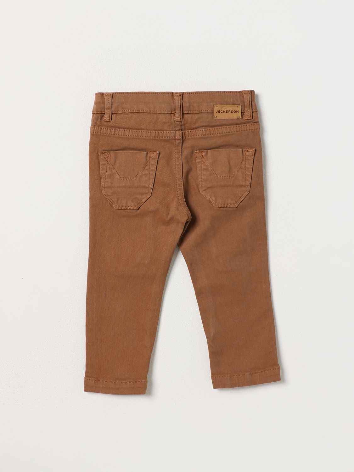 Pantalone bambino Jeckerson con toppe Cammello