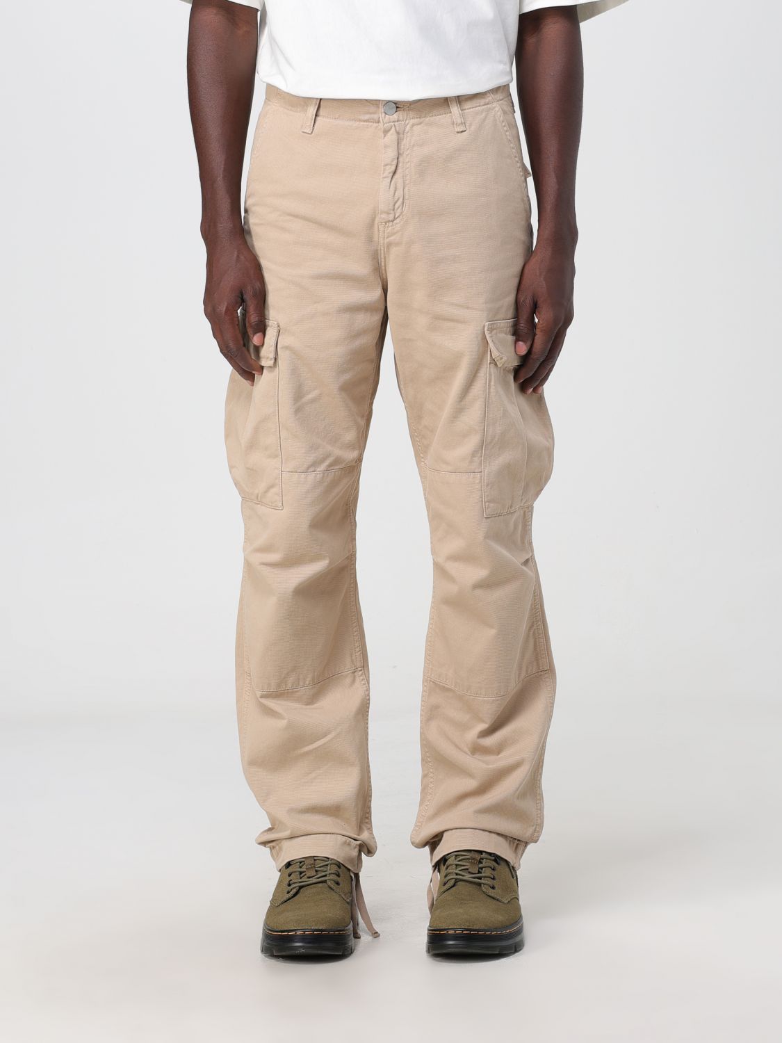 Carhartt Trousers  Wip Men In Ecru