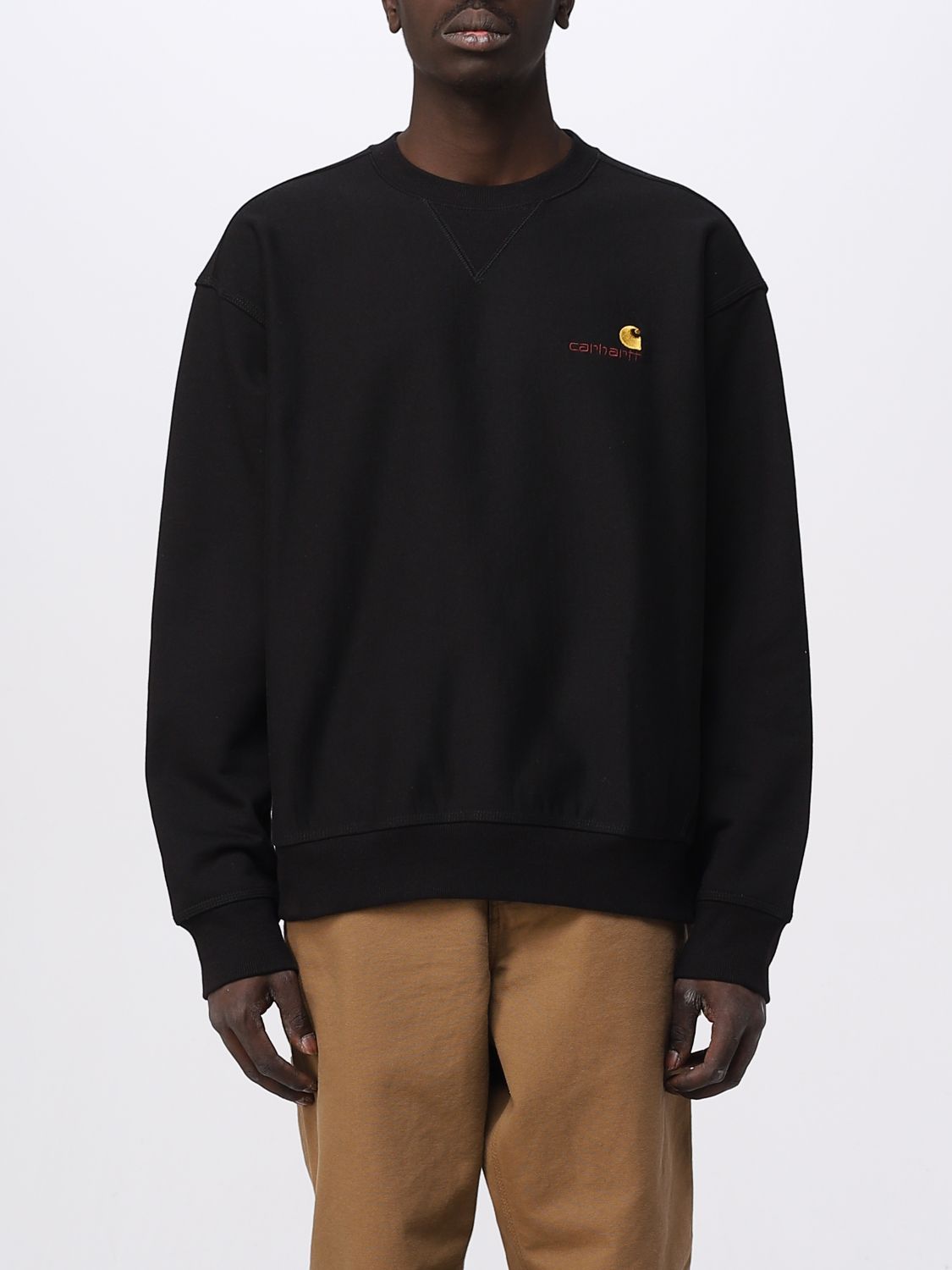 Shop Carhartt Sweatshirt  Wip Men Color Black