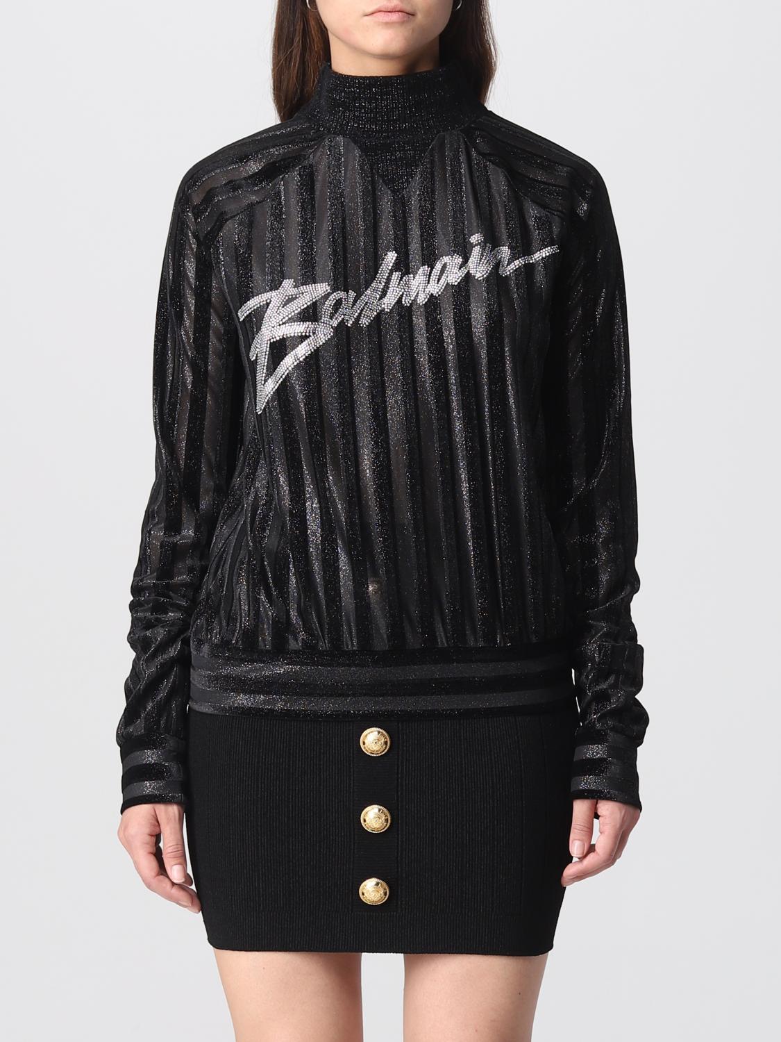 Top BALMAIN Woman colour Black