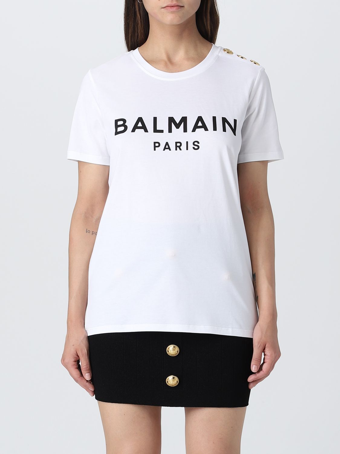BALMAIN T恤 BALMAIN 女士 颜色 白色,391141001