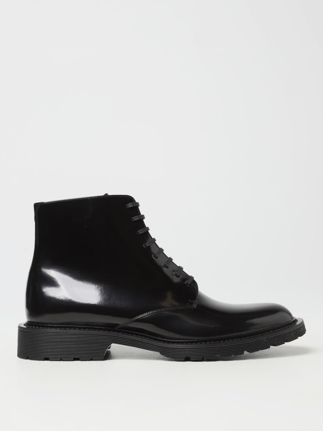 Saint laurent combat boots on sale womens