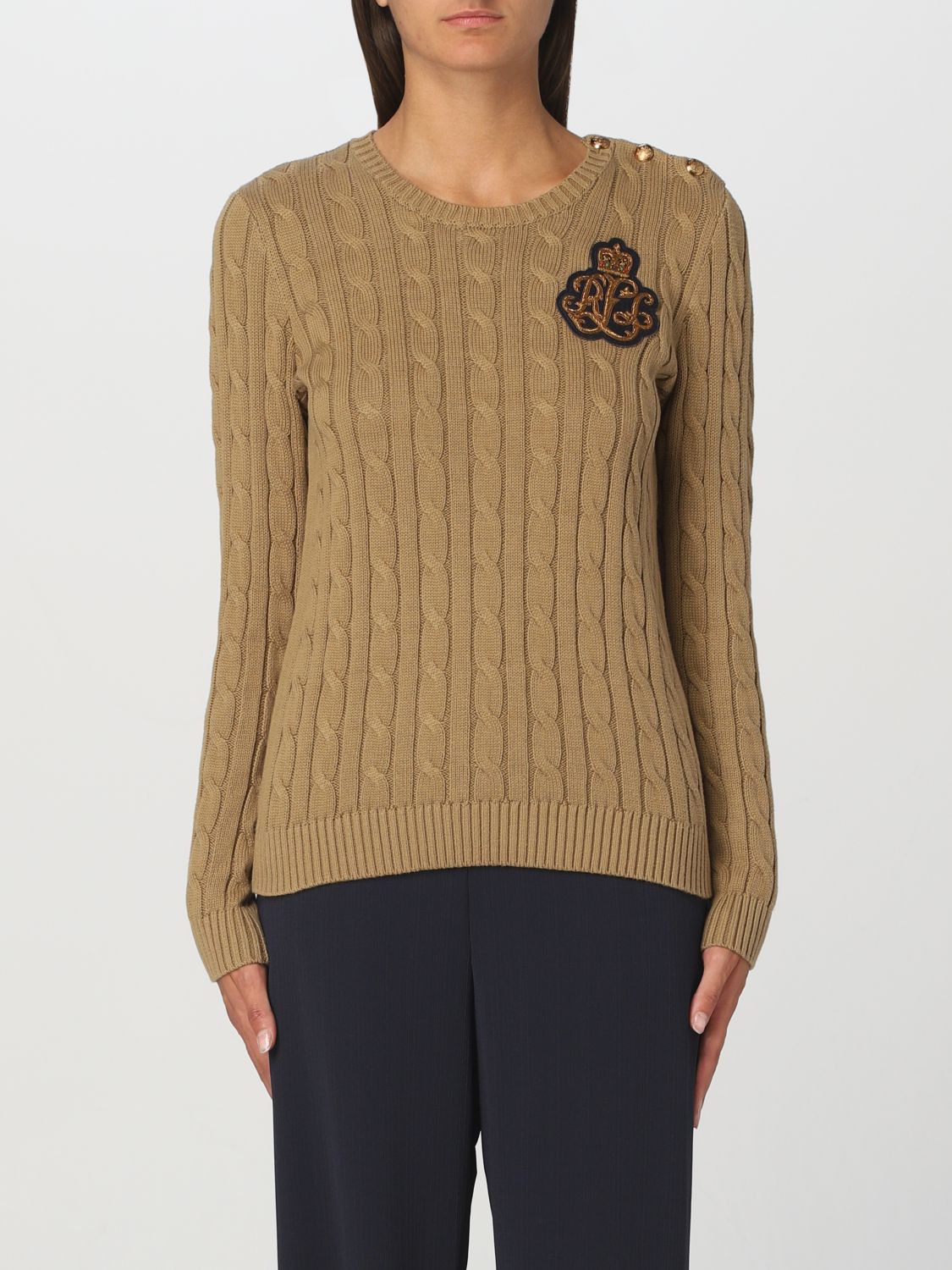 Lauren Ralph Lauren Sweater  Woman Color Camel